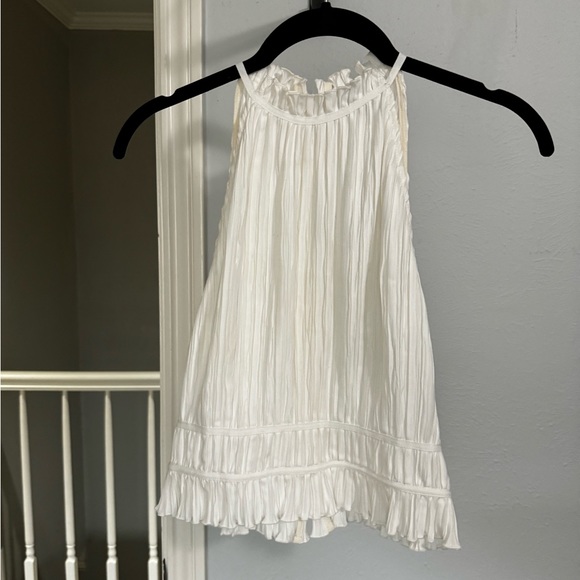 Zeus and Dione Elis Ruffle Plisse Crop Top | US 0 EU 34 - Picture 2 of 6